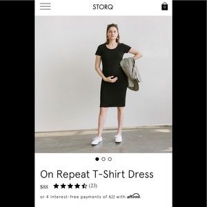 Storq tshirt maternity dress.
